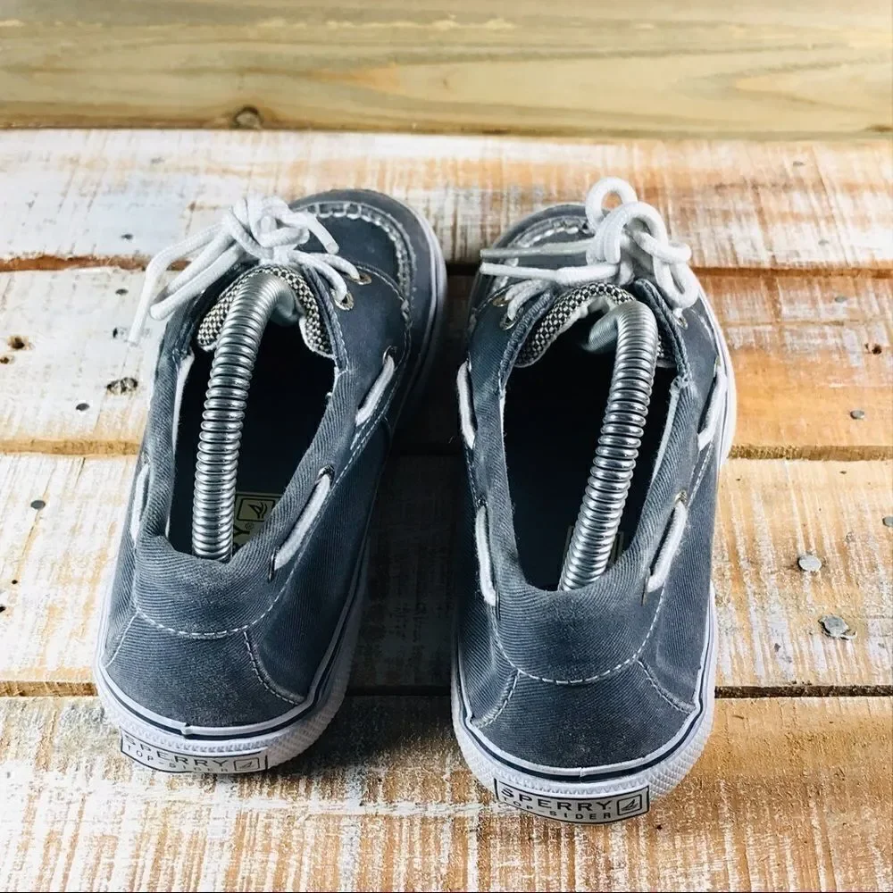 ✅Sperry Top Sider Halyard Boys Canvas Boat Shoe